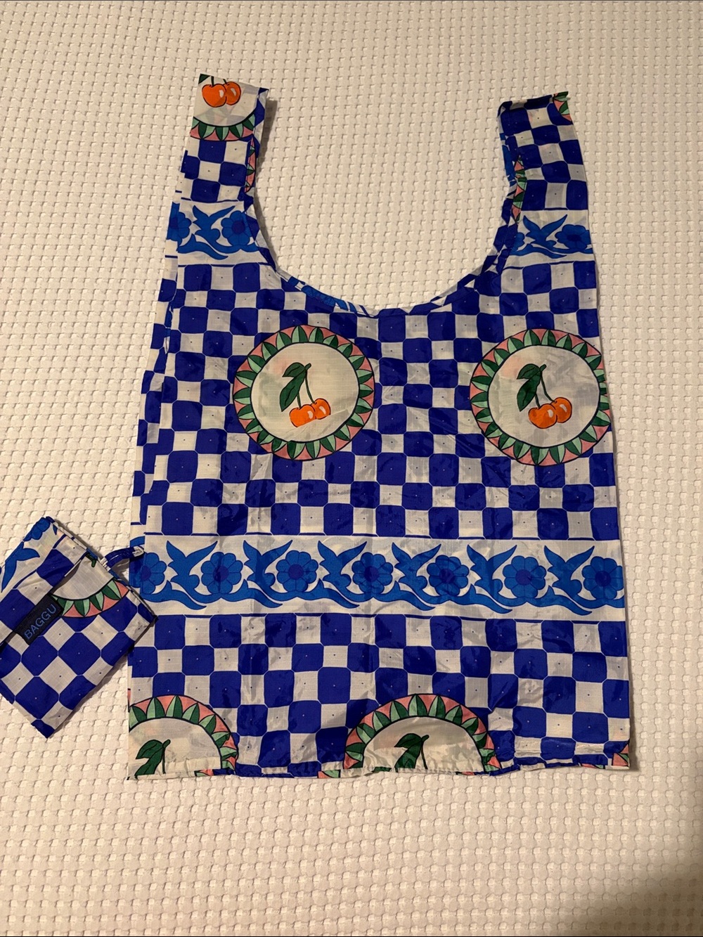 BAGGU Standard Tote Cherry Tile from 2024